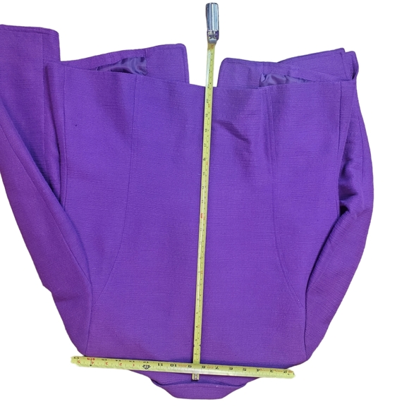 Evan Picone Jacket Blazer Open Front Career Essentials Hook Eye Purple NWT Sz10 - Picture 8 of 12